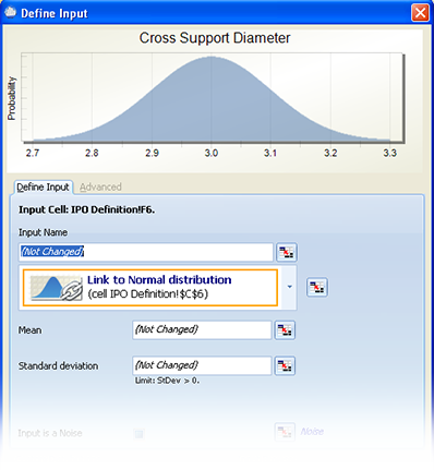 Edit Input Parameters