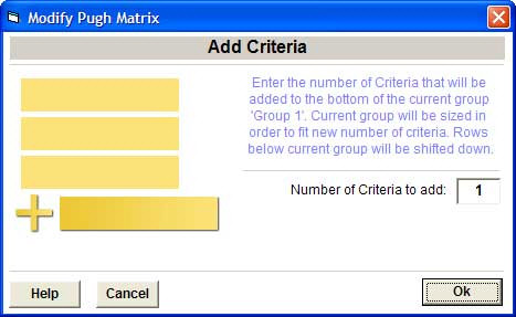 Add Criteria Dialog
