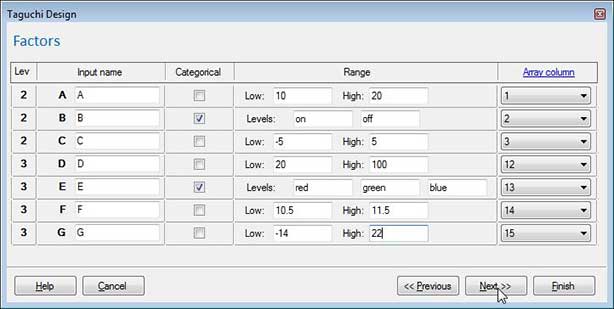 Factor Names and Coding