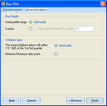 Boxplot Advanced Settings